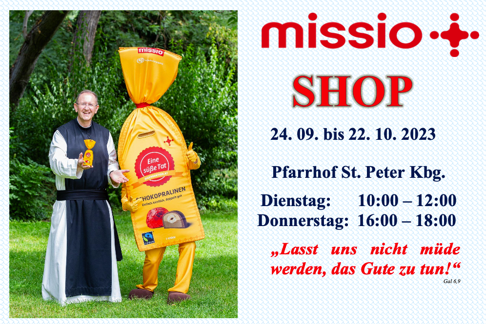 missio SHOP von 24.09 bis 22.10.2023